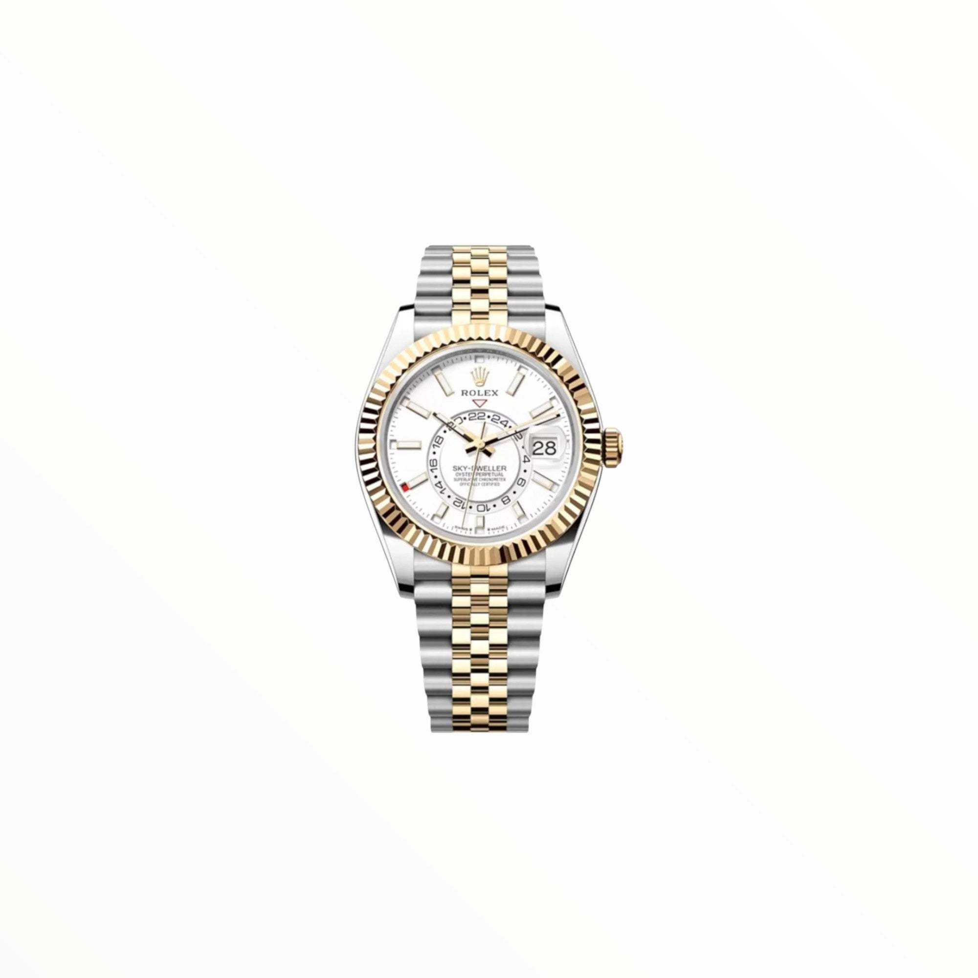 Rolex Sky-Dweller Two-Tone White Dial