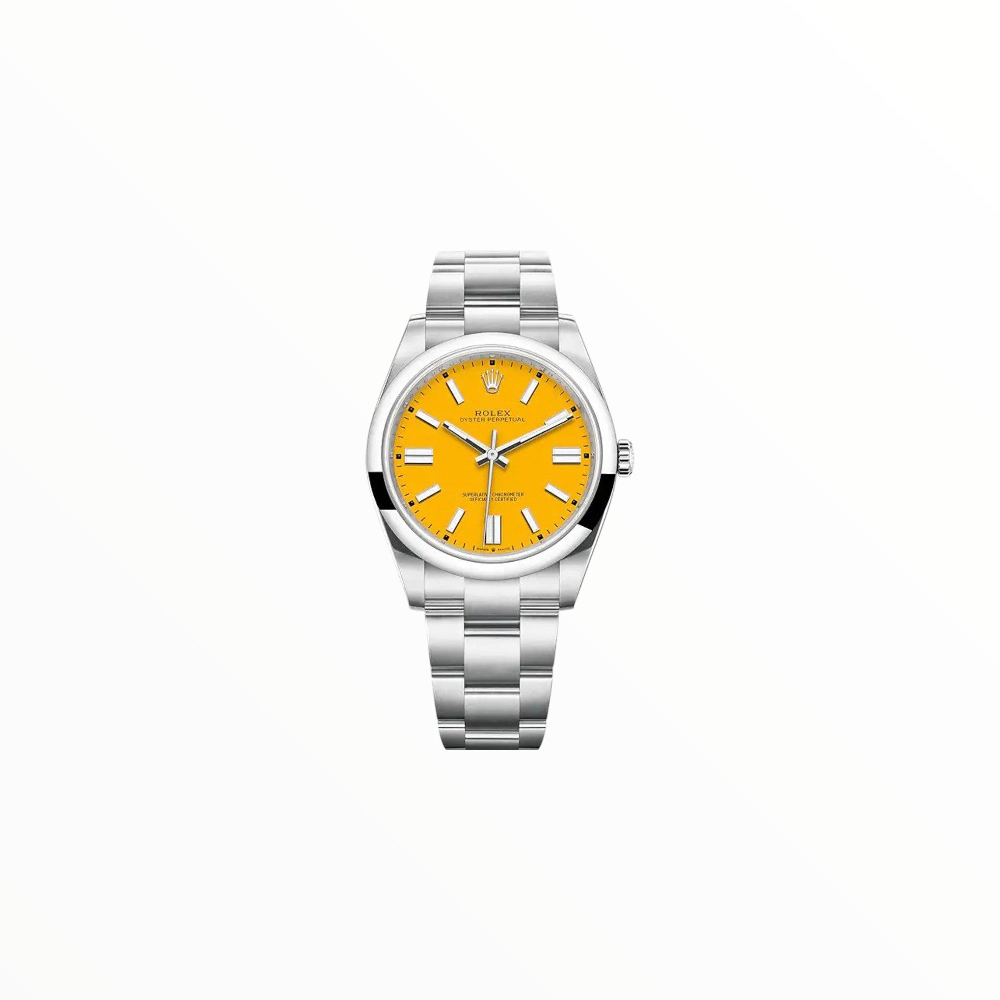 Rolex Oyster Perpetual Yellow Dial, 41 mm