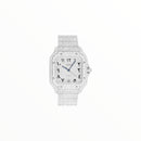 Cartier Santos Black Moissanite with Arabic Numerals, 40 mm