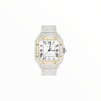 Cartier Santos Two-Tone Moissanite, 40mm